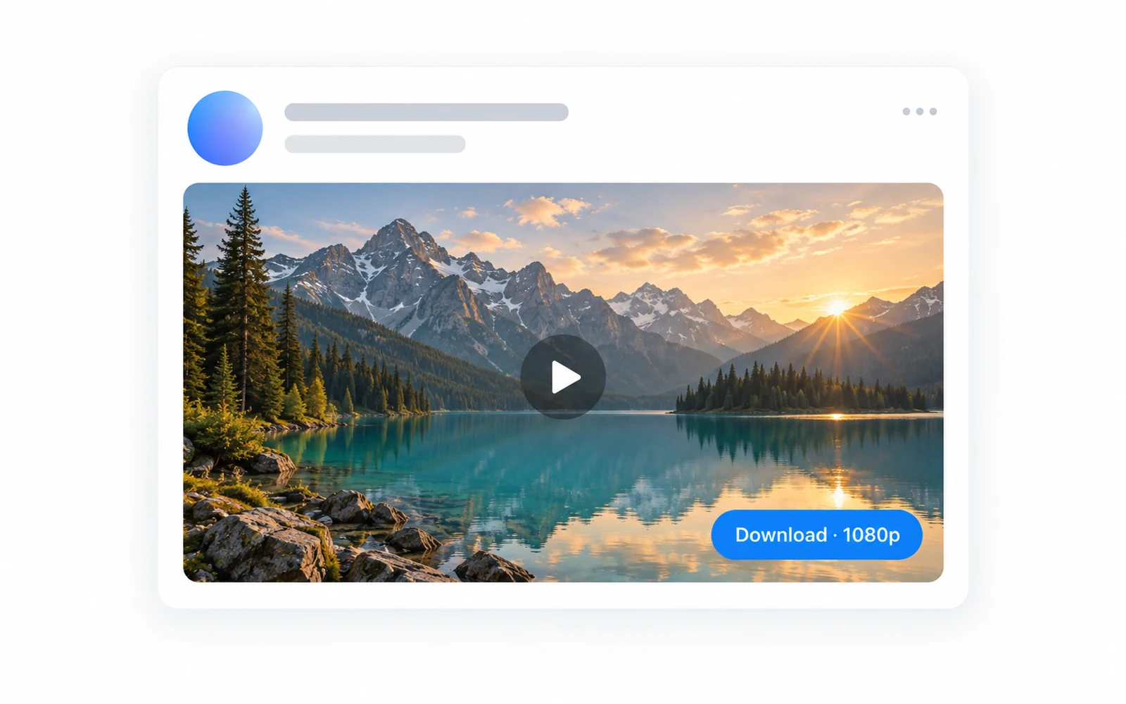 A video post on X with a Download · 1080p button on the video